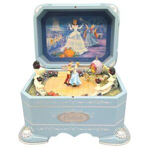 2003 Disney Cinderella Cinderella’s Dance Ever After Collection Music Box WORKS